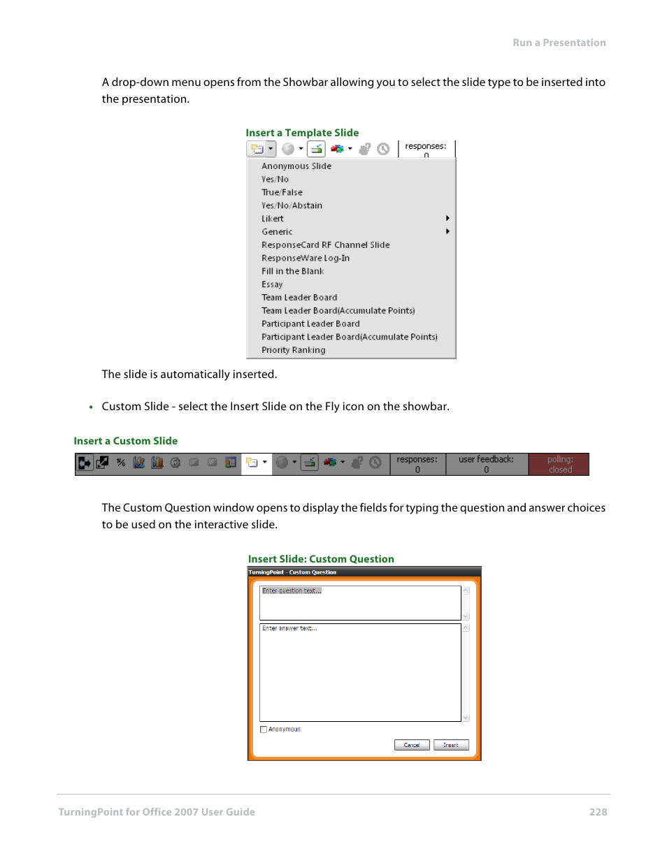 Turning Technologies TurningPoint User Manual | Page 228 / 282