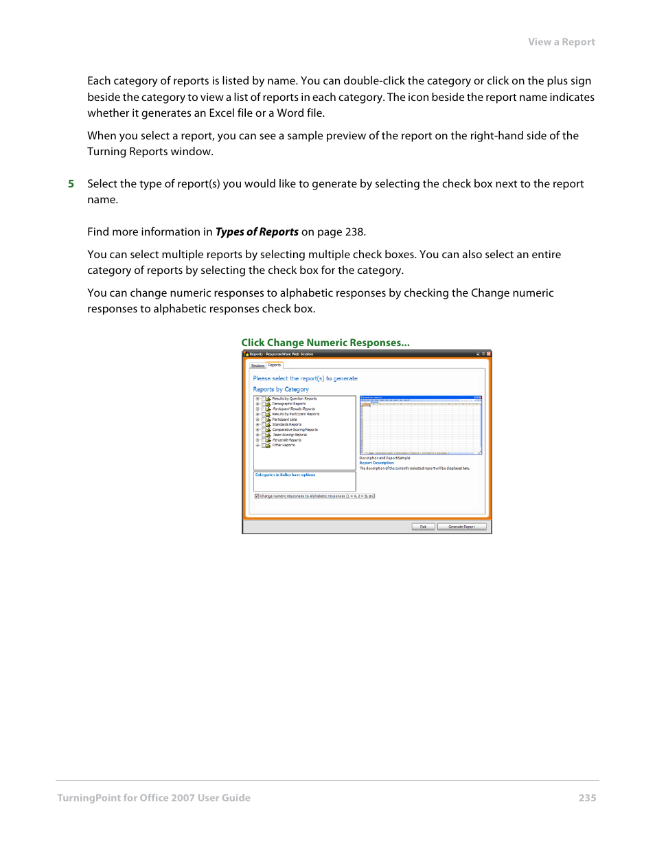 Turning Technologies TurningPoint User Manual | Page 235 / 282