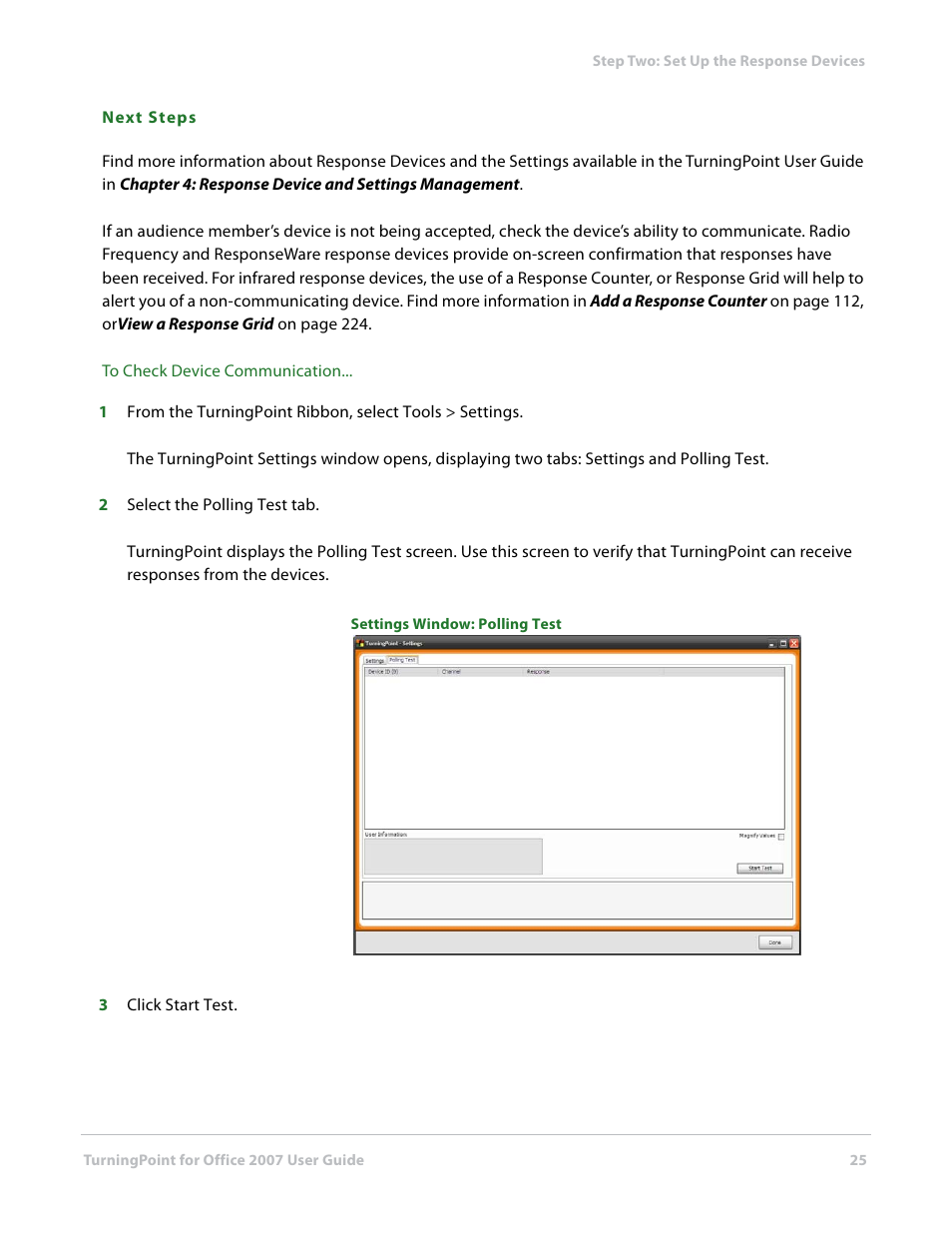 Turning Technologies TurningPoint User Manual | Page 25 / 282