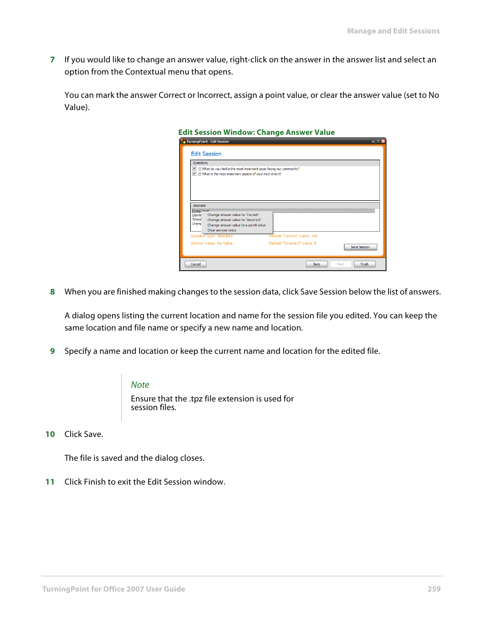 Turning Technologies TurningPoint User Manual | Page 259 / 282