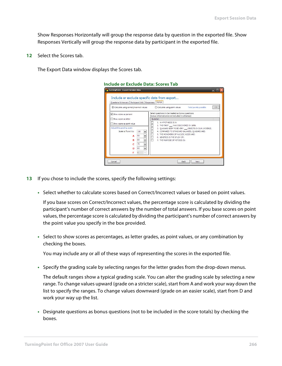 Turning Technologies TurningPoint User Manual | Page 266 / 282