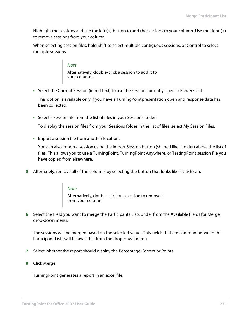 Turning Technologies TurningPoint User Manual | Page 271 / 282