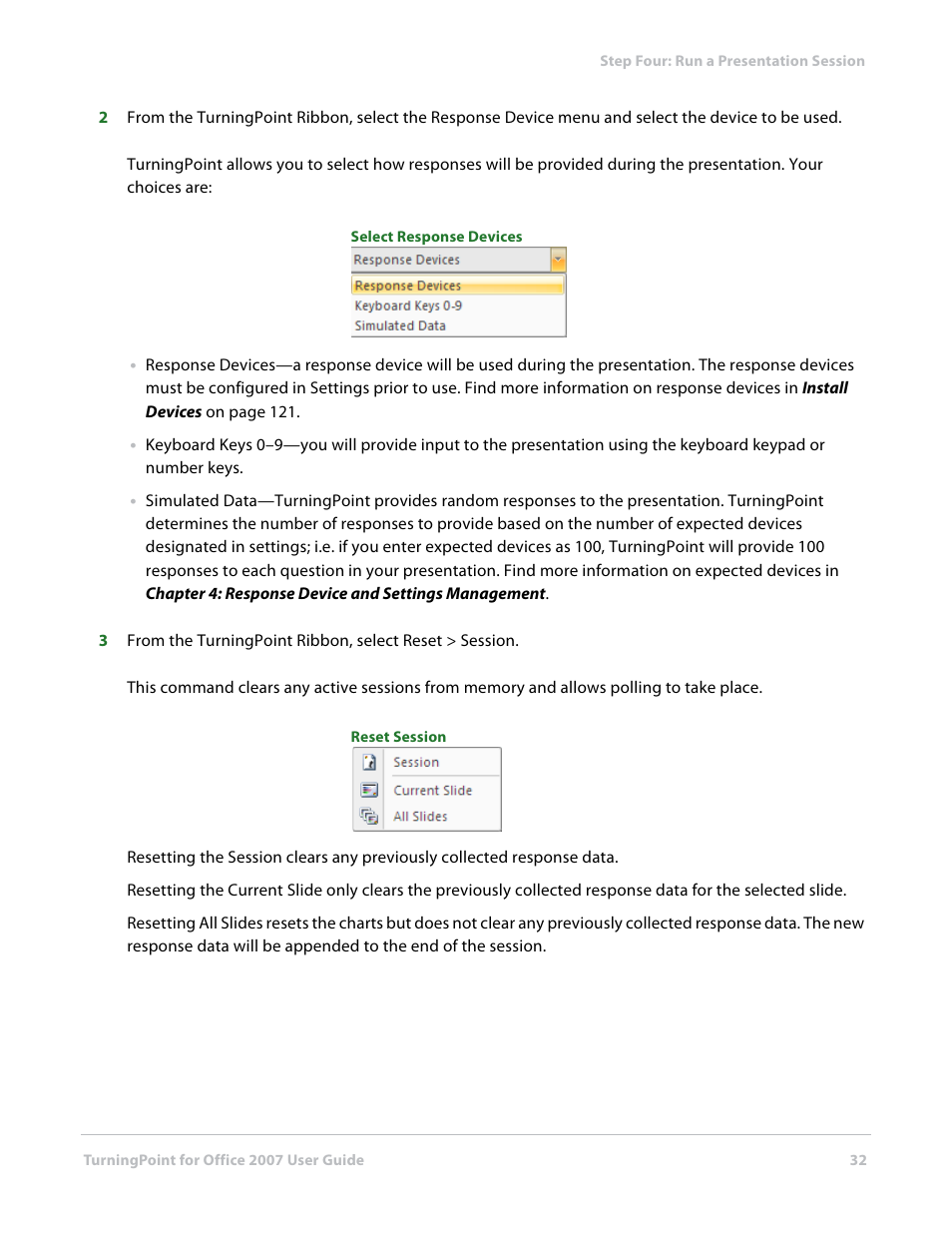 Turning Technologies TurningPoint User Manual | Page 32 / 282