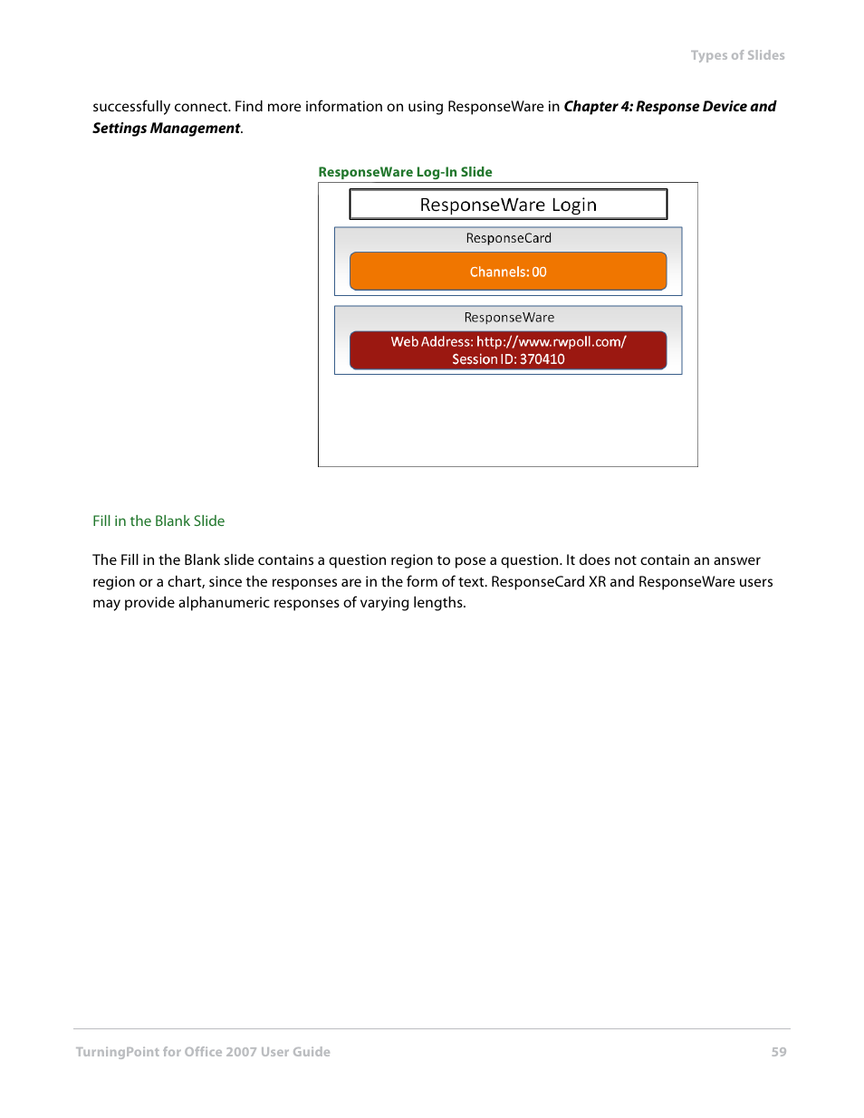 Turning Technologies TurningPoint User Manual | Page 59 / 282