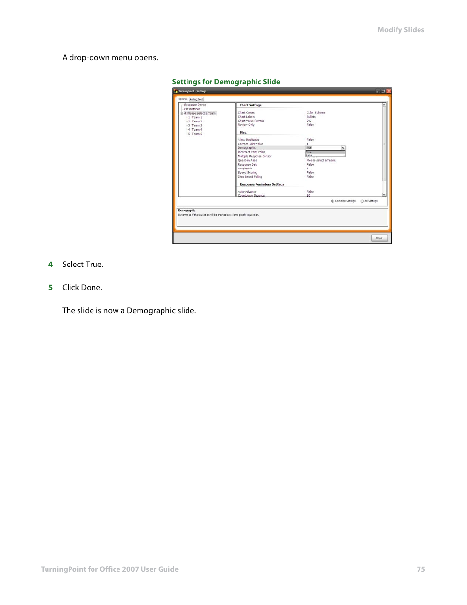 Turning Technologies TurningPoint User Manual | Page 75 / 282