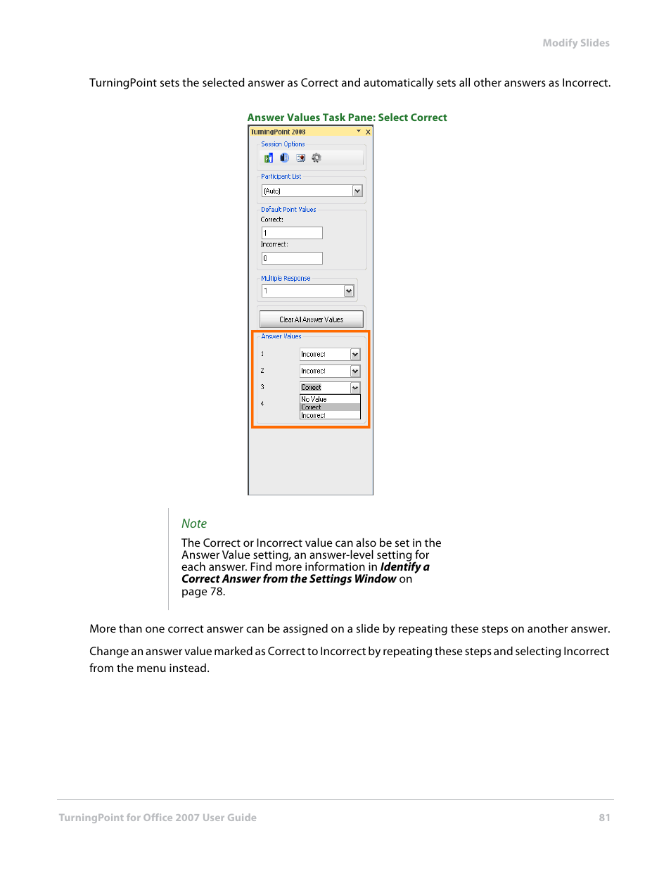 Turning Technologies TurningPoint User Manual | Page 81 / 282