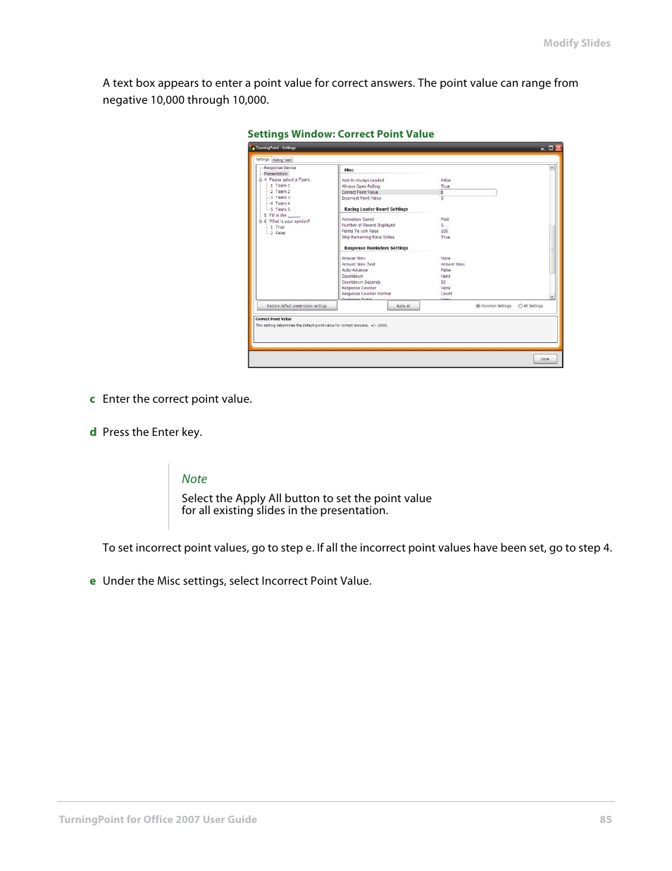 Turning Technologies TurningPoint User Manual | Page 85 / 282