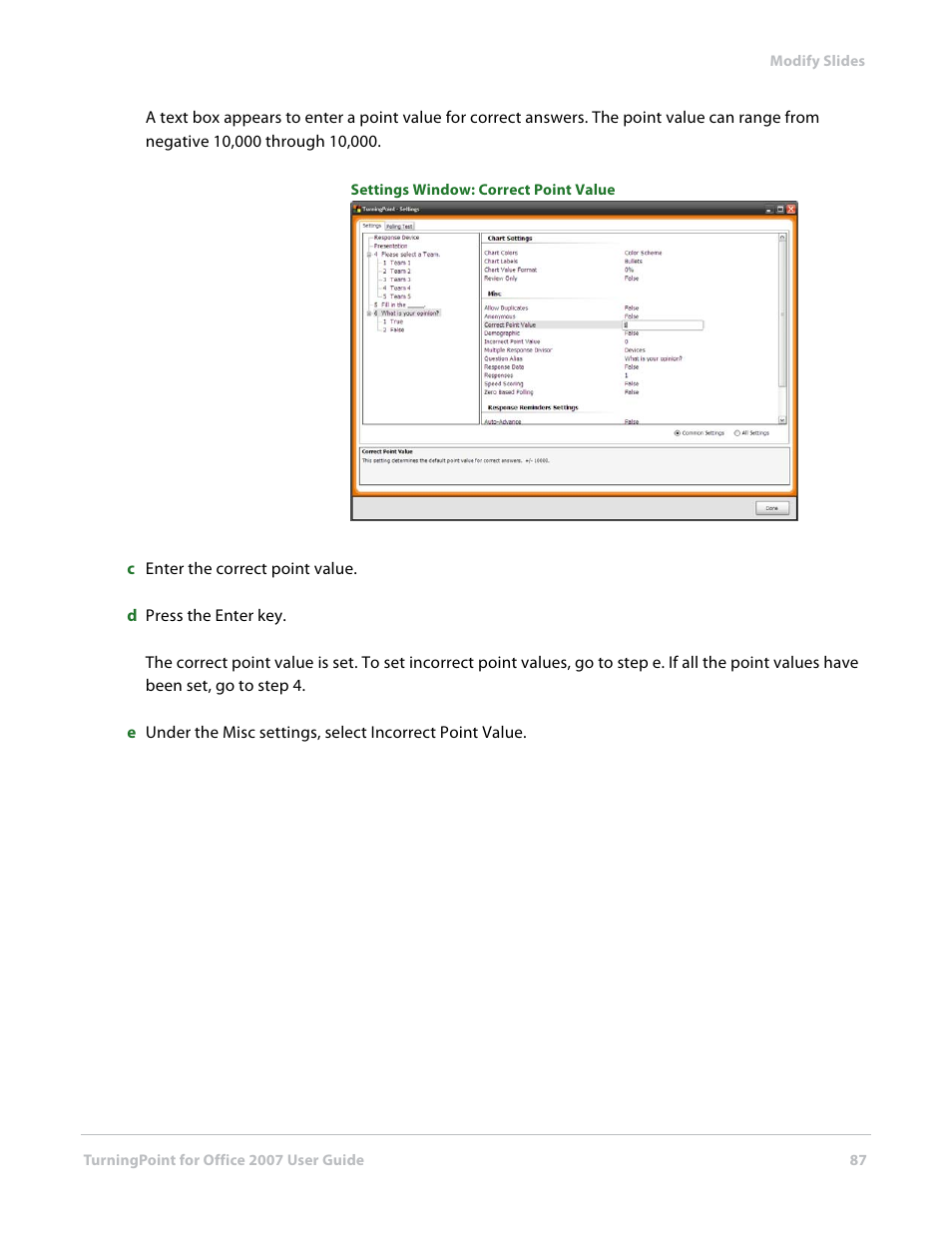 Turning Technologies TurningPoint User Manual | Page 87 / 282