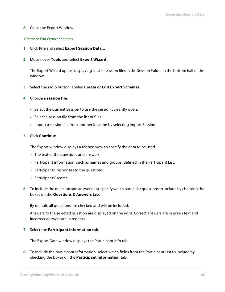 Turning Technologies TurningPoint AnyWhere User Manual | Page 65 / 70