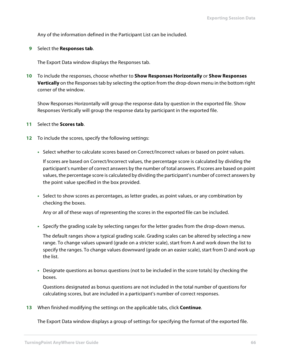 Turning Technologies TurningPoint AnyWhere User Manual | Page 66 / 70