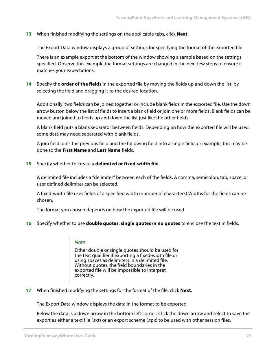 Turning Technologies TurningPoint AnyWhere User Manual | Page 73 / 76