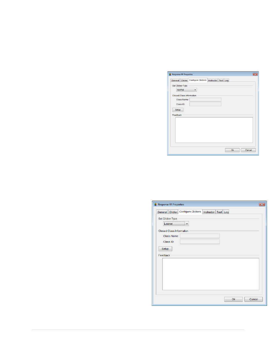 Normal configuration, Loaner configuration, Normal configuration loaner configuration | Turning Technologies Response User Manual | Page 14 / 88