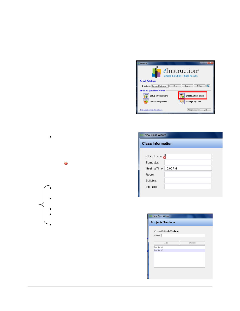 Creating a class | Turning Technologies Response User Manual | Page 18 / 88