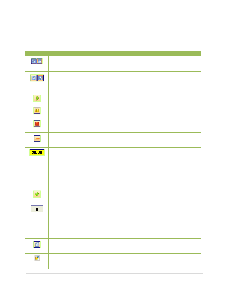 Session toolbar-icon descriptions | Turning Technologies Response User Manual | Page 32 / 88
