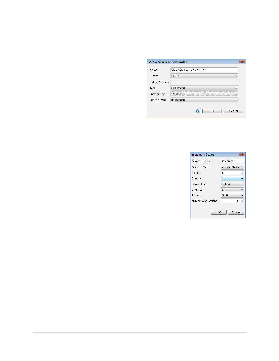 Starting a self-paced session | Turning Technologies Response User Manual | Page 44 / 88