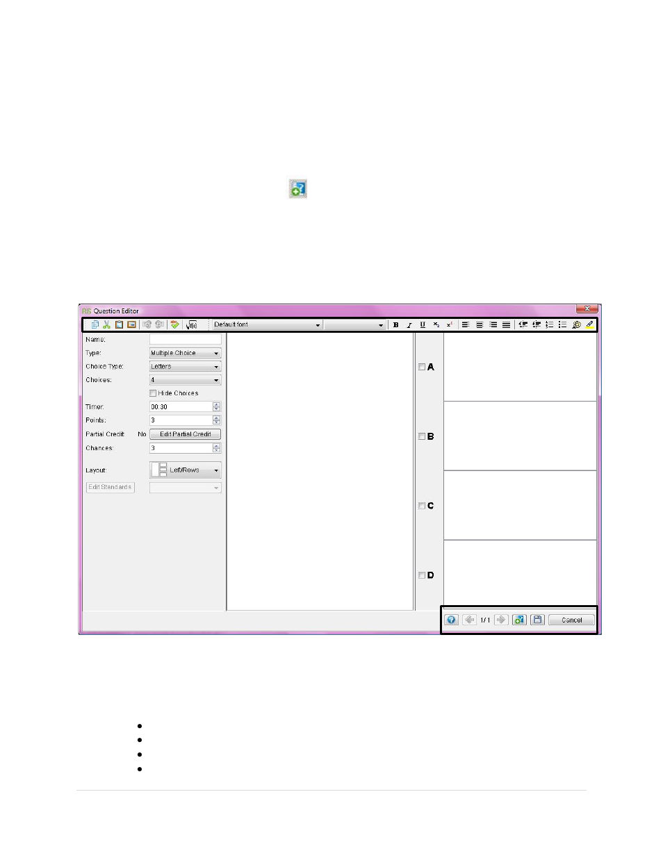 Questions, Editing tools | Turning Technologies Response User Manual | Page 52 / 88