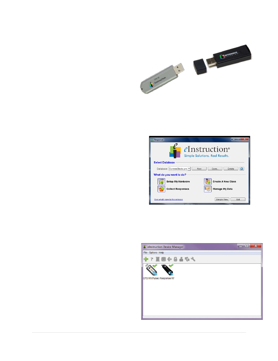 Response receiver, Receiver set up, Manually detect receiver | Receiver set up manually detect receiver | Turning Technologies Response User Manual | Page 9 / 88