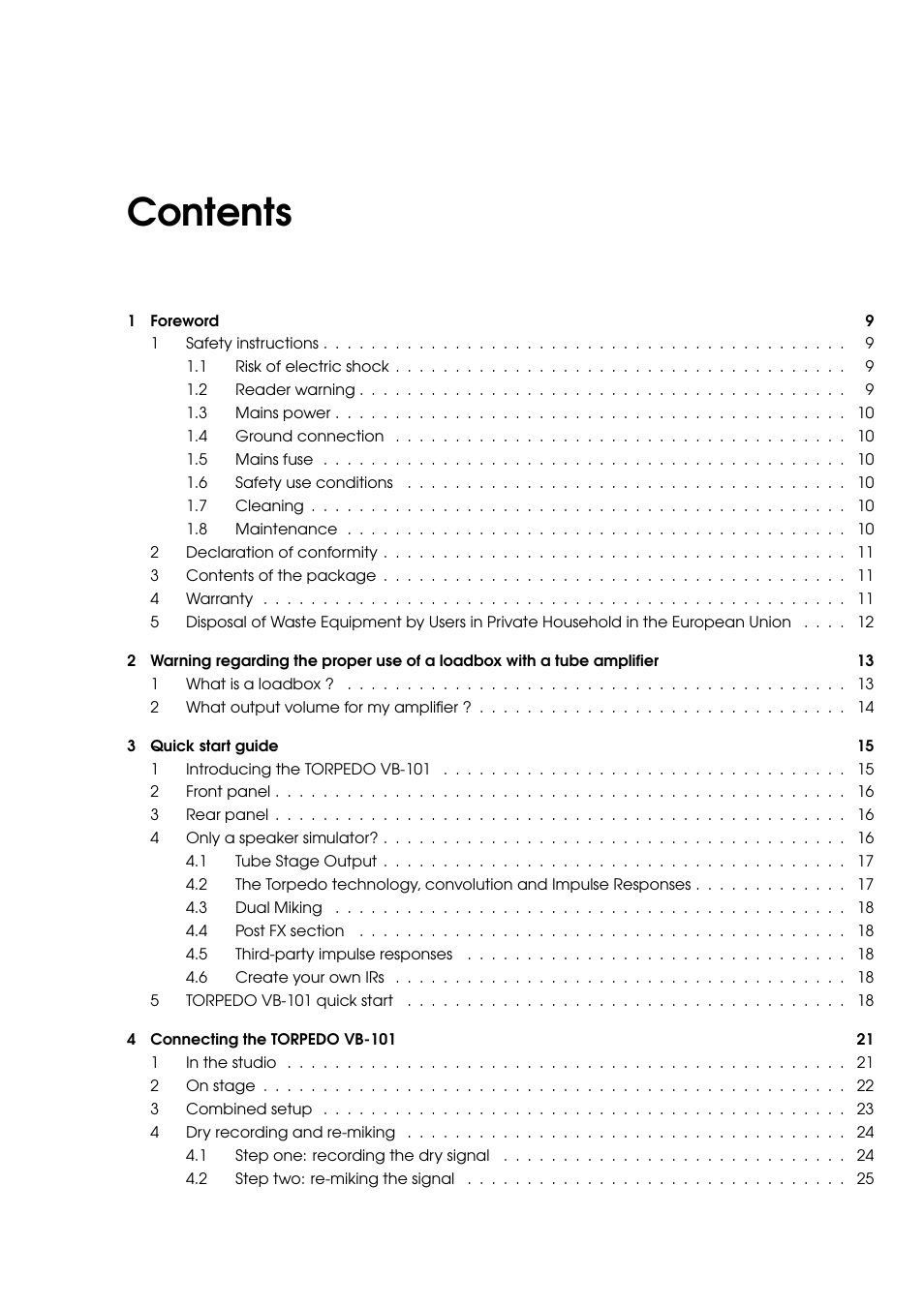 Two Notes VB-101 User Manual | Page 5 / 53