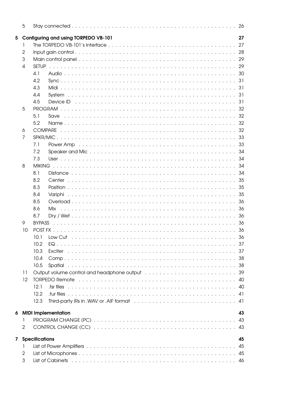 Two Notes VB-101 User Manual | Page 6 / 53