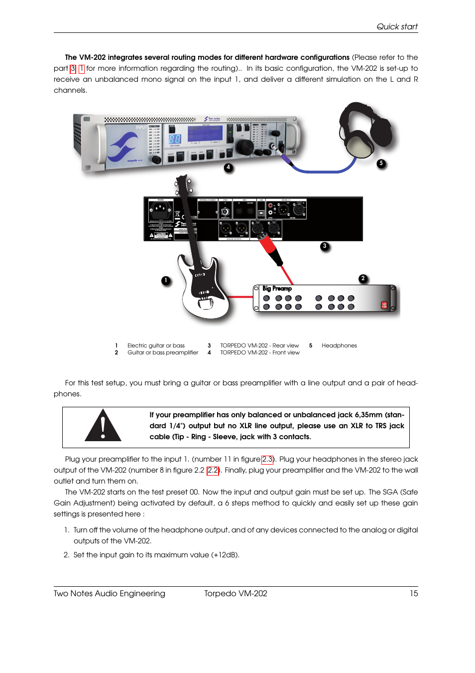 Two Notes VM-202 User Manual | Page 15 / 39