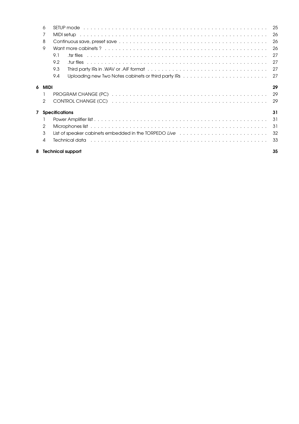 Two Notes Live User Manual | Page 6 / 37