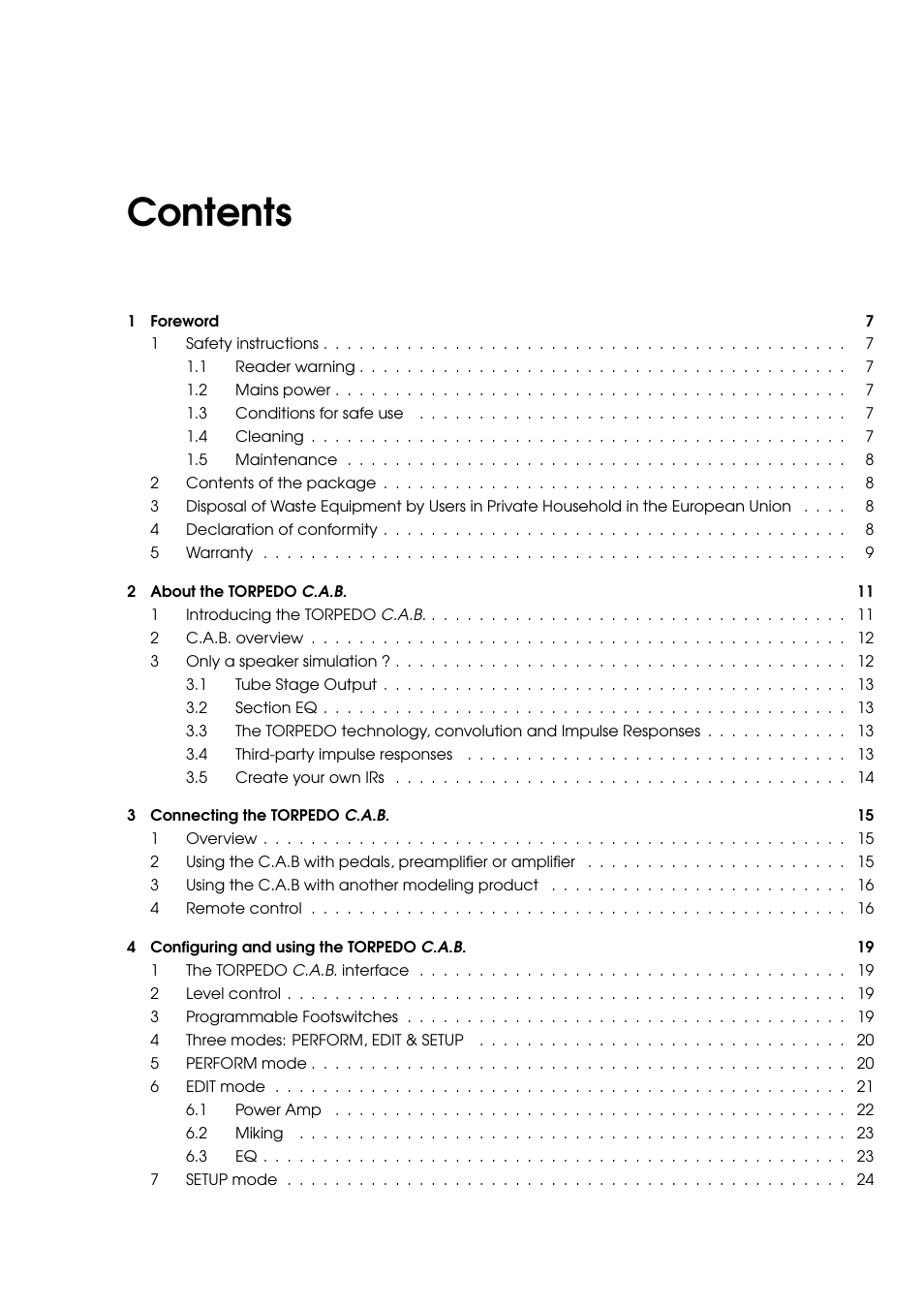 Two Notes C.A.B. User Manual | Page 5 / 35