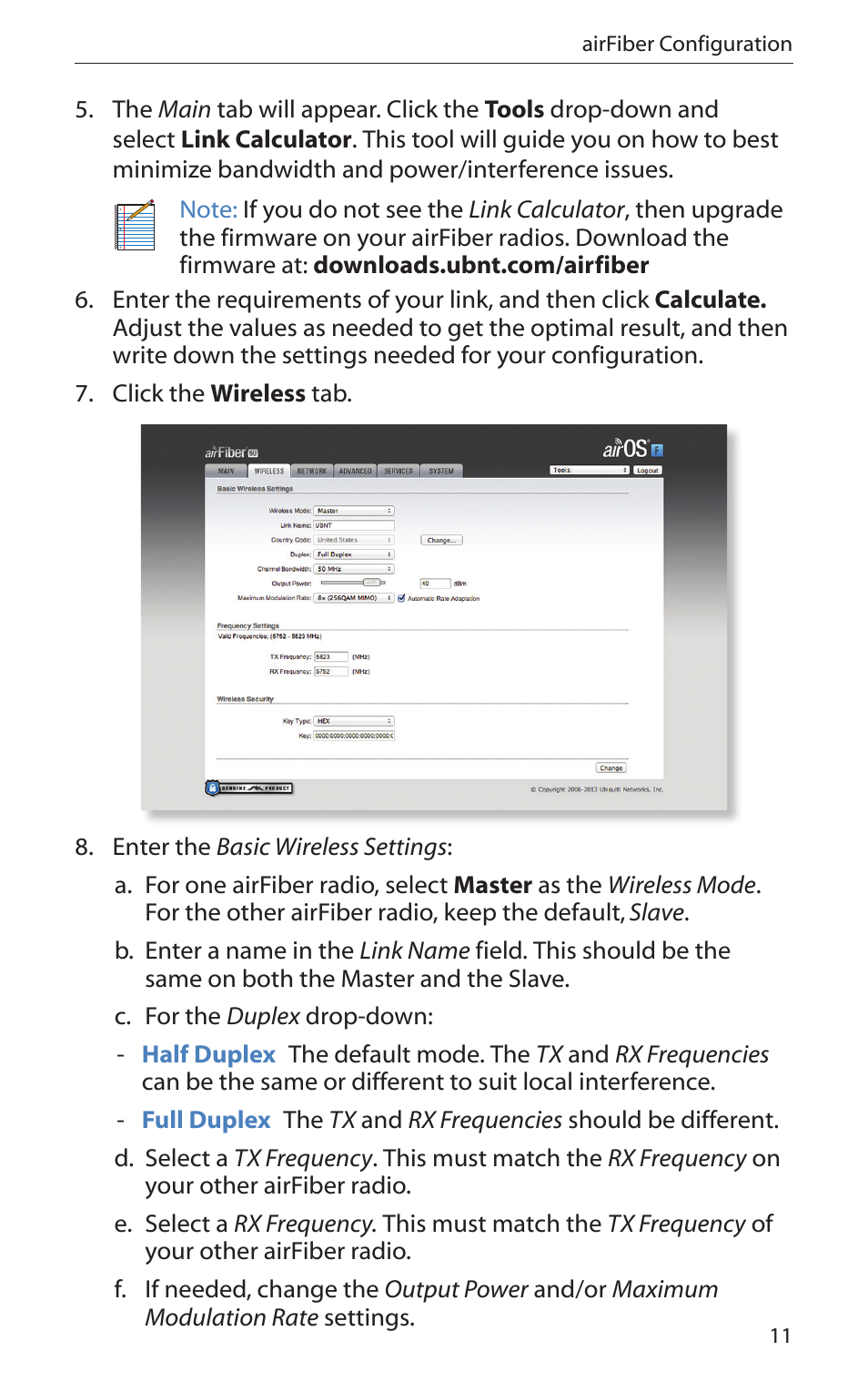 Ubiquiti Networks airFibe5 User Manual | Page 13 / 44