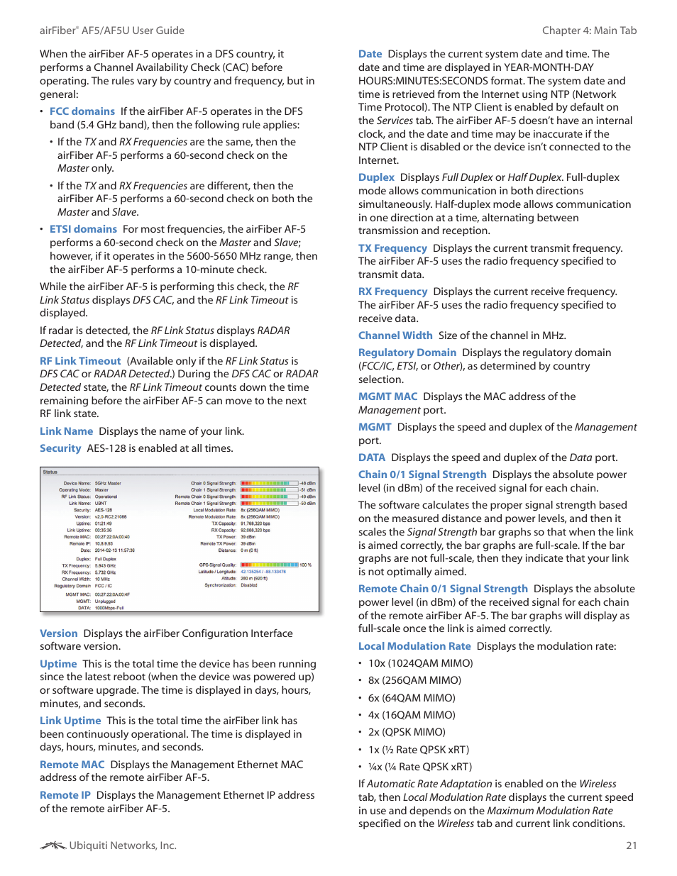 Ubiquiti Networks airFibe5 User Manual | Page 24 / 53