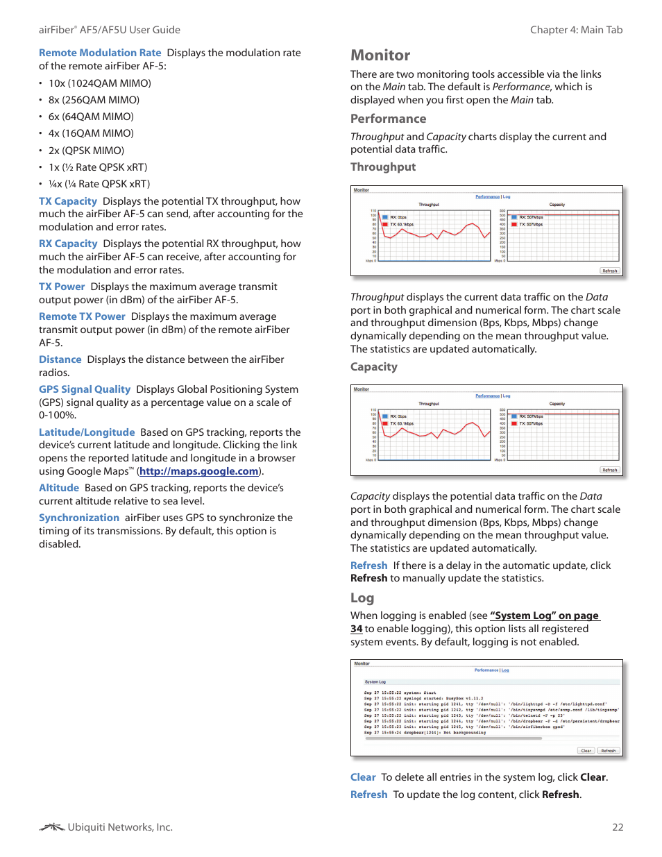 Monitor | Ubiquiti Networks airFibe5 User Manual | Page 25 / 53