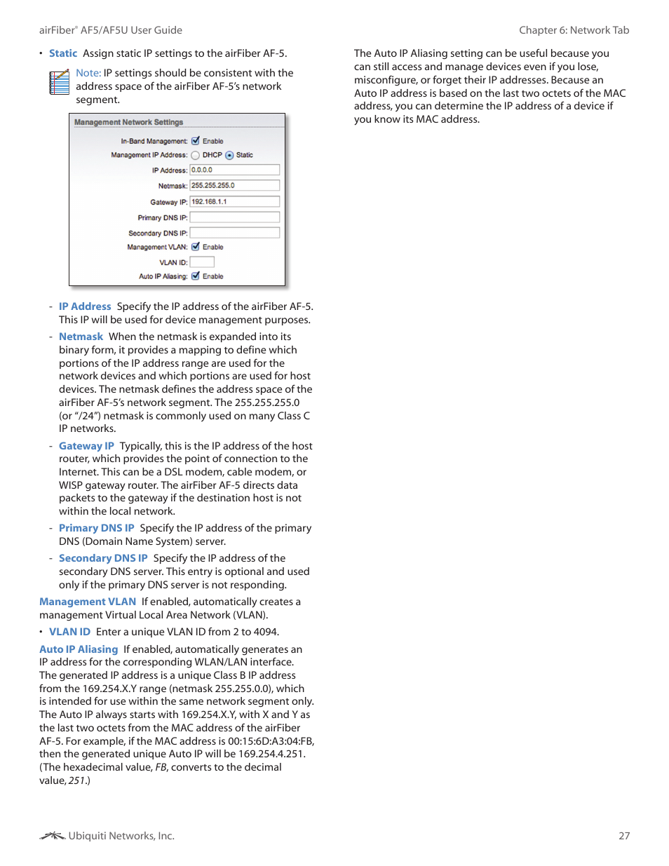 Ubiquiti Networks airFibe5 User Manual | Page 30 / 53