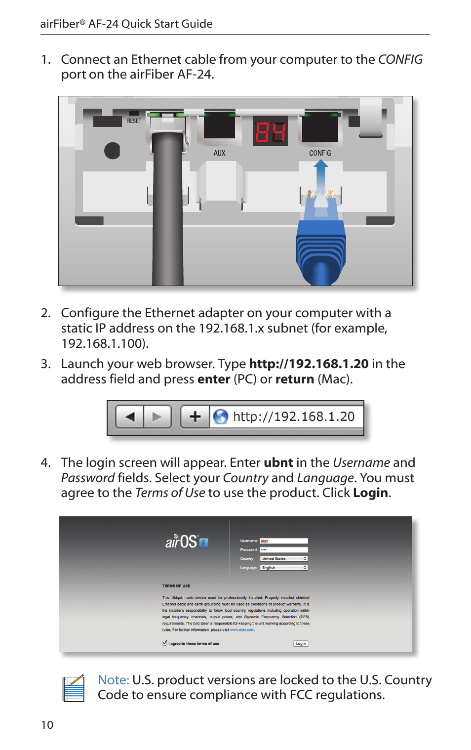 Ubiquiti Networks airFibe24 User Manual | Page 12 / 36