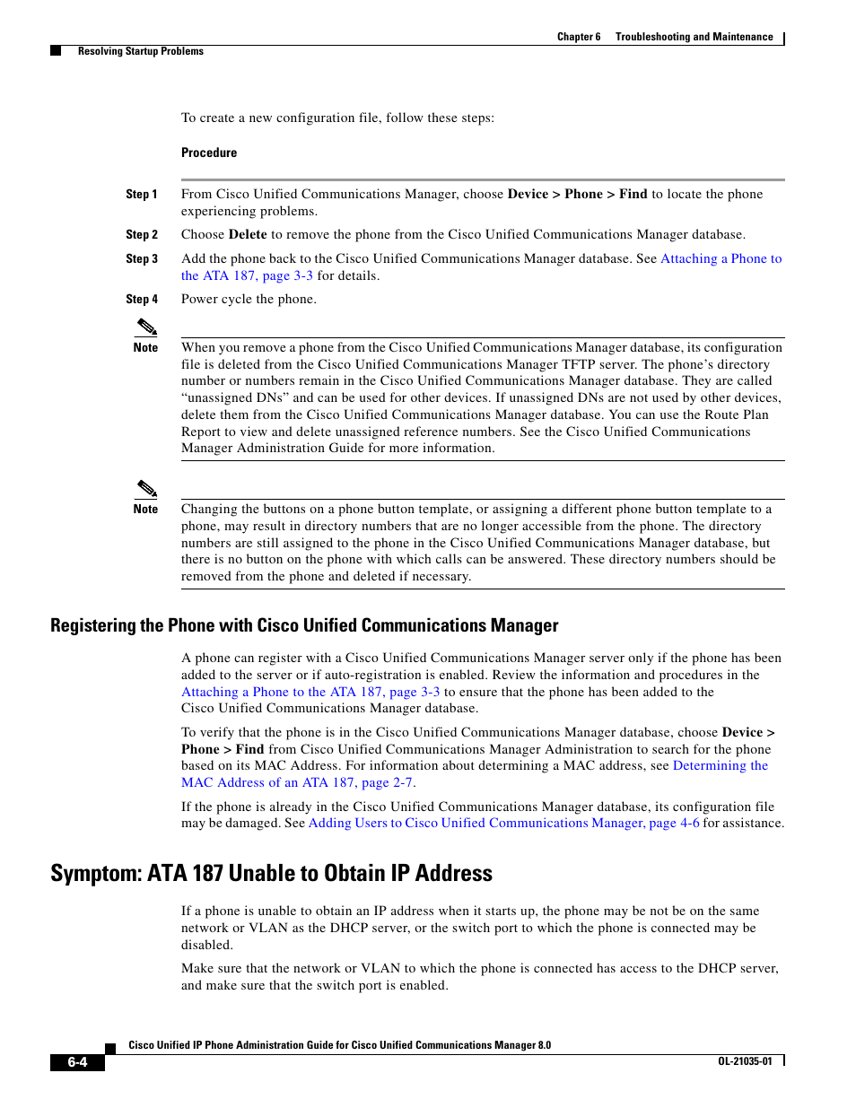 Symptom: ata 187 unable to obtain ip address | Cisco OL-21035-01 User Manual | Page 4 / 10