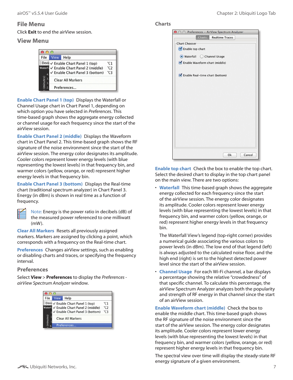File menu, View menu | Ubiquiti Networks PowerBridgM User Manual | Page 10 / 67