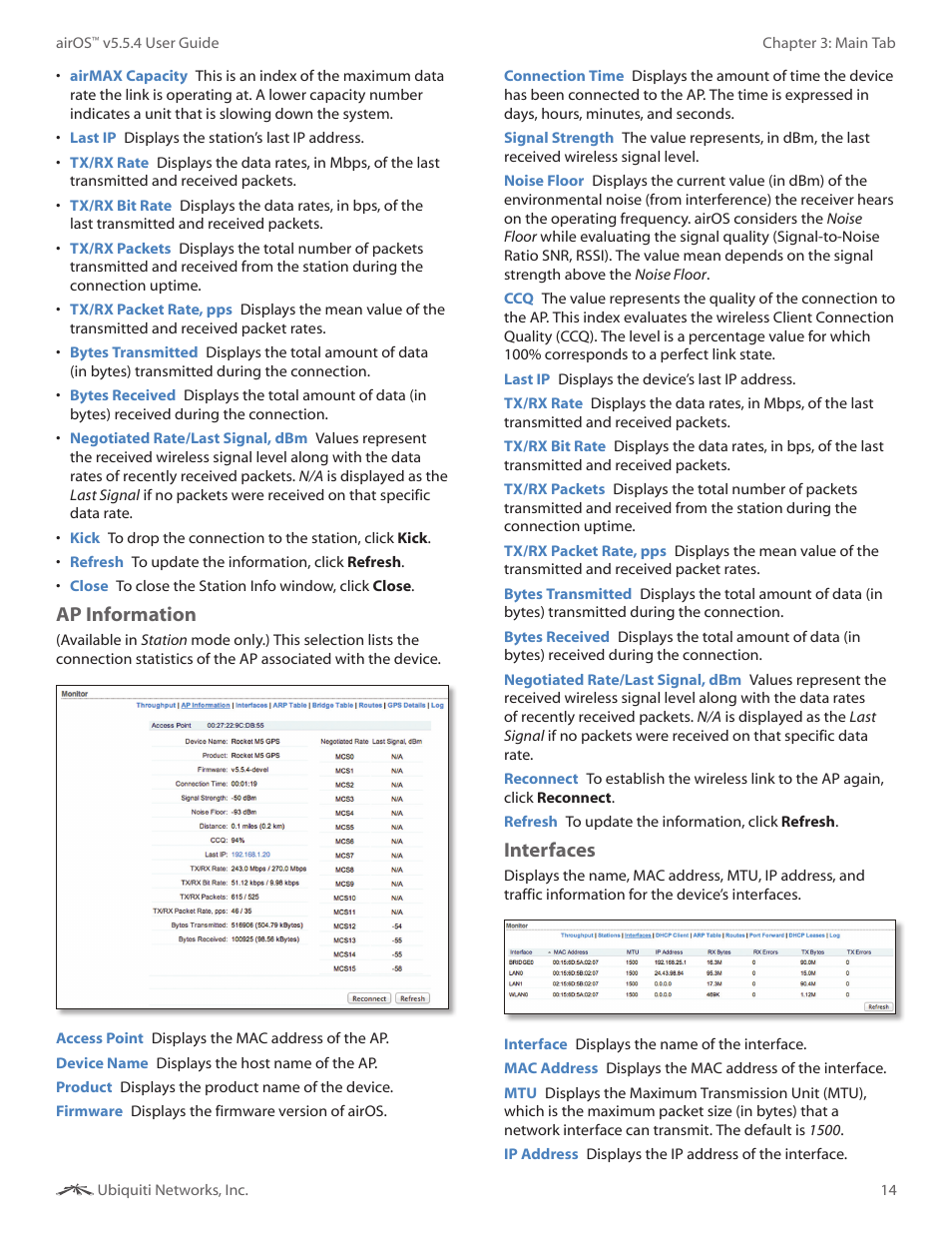 Ap information, Interfaces | Ubiquiti Networks PowerBridgM User Manual | Page 17 / 67