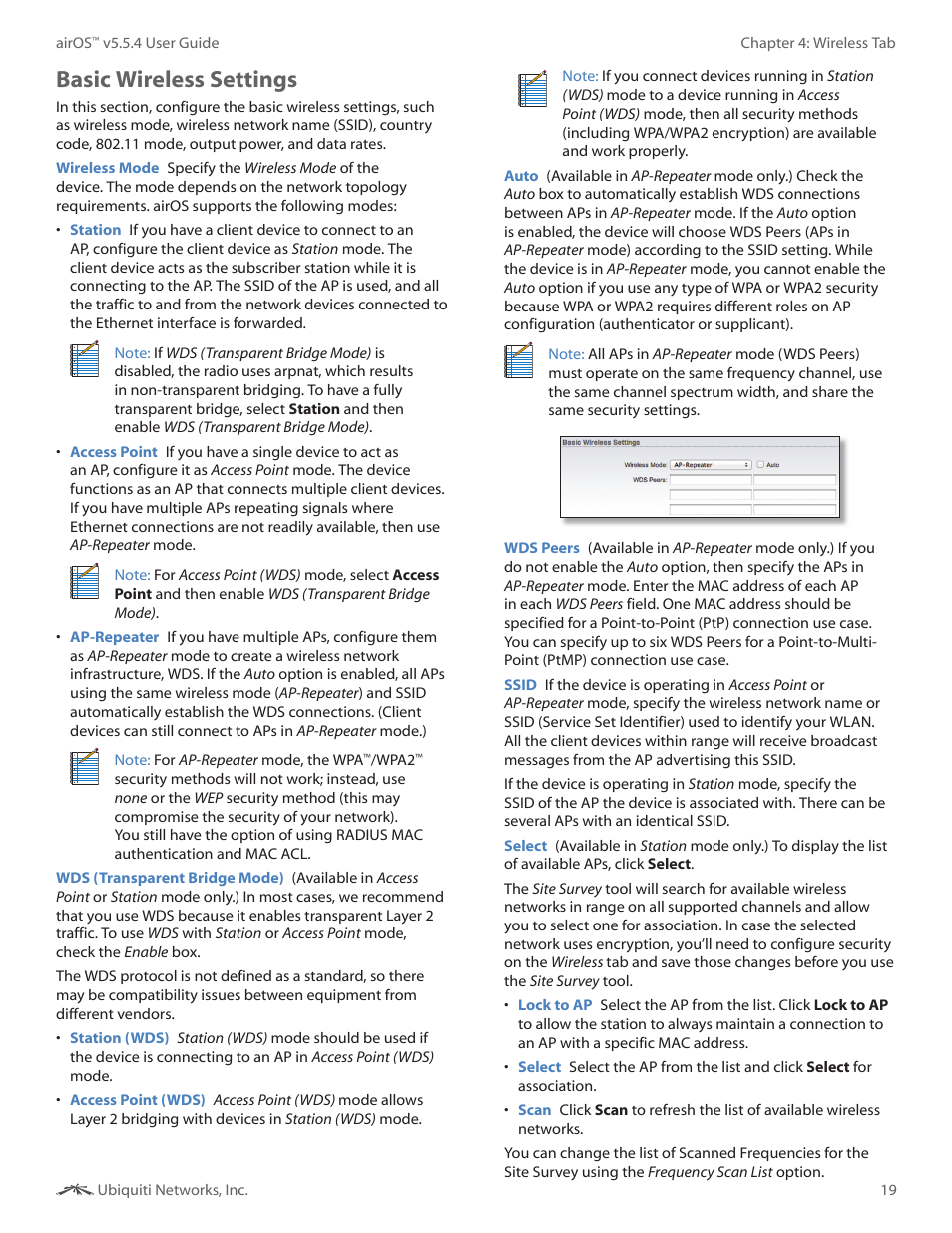 Basic wireless settings | Ubiquiti Networks PowerBridgM User Manual | Page 22 / 67