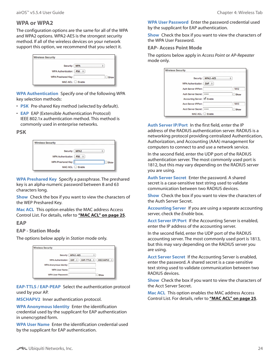 Wpa or wpa2 | Ubiquiti Networks PowerBridgM User Manual | Page 27 / 67