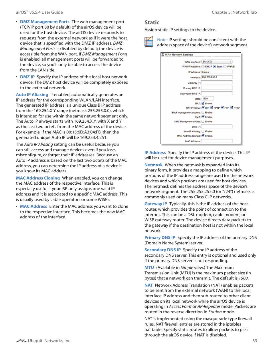 Static | Ubiquiti Networks PowerBridgM User Manual | Page 36 / 67