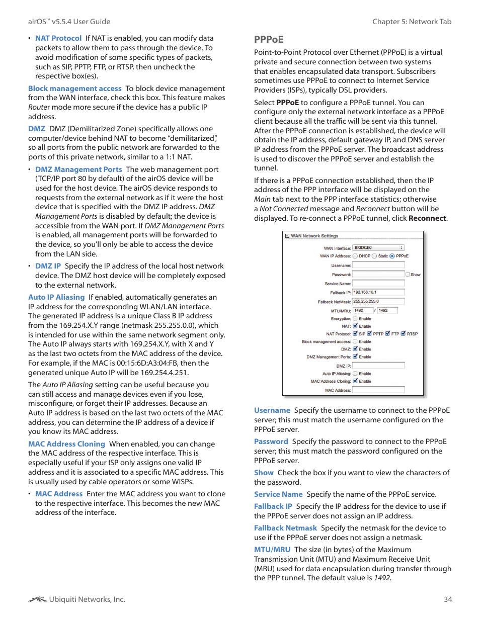 Pppoe | Ubiquiti Networks PowerBridgM User Manual | Page 37 / 67