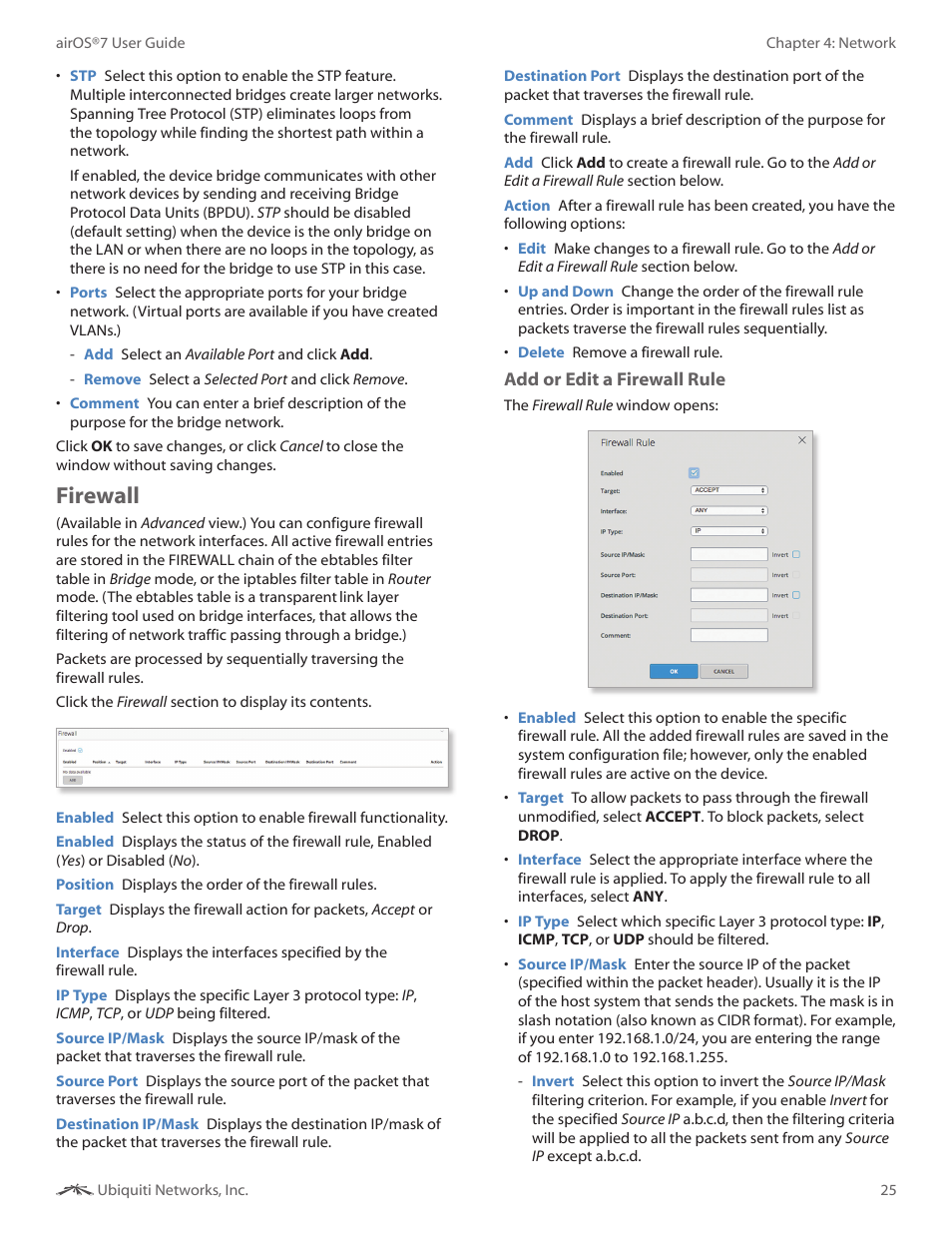 Firewall | Ubiquiti Networks Rockeac User Manual | Page 28 / 45