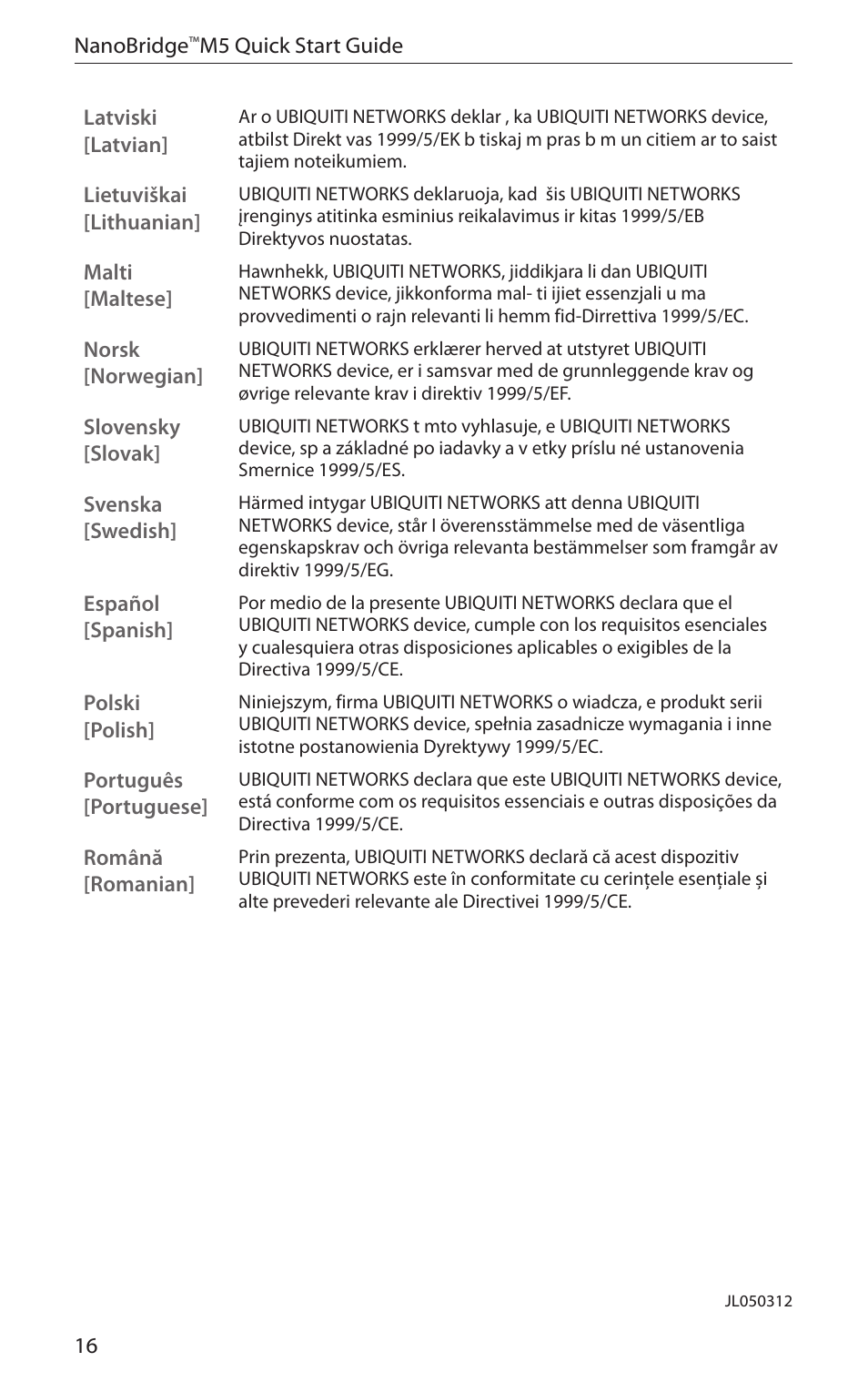 Ubiquiti Networks NanoBridgM User Manual | Page 18 / 20