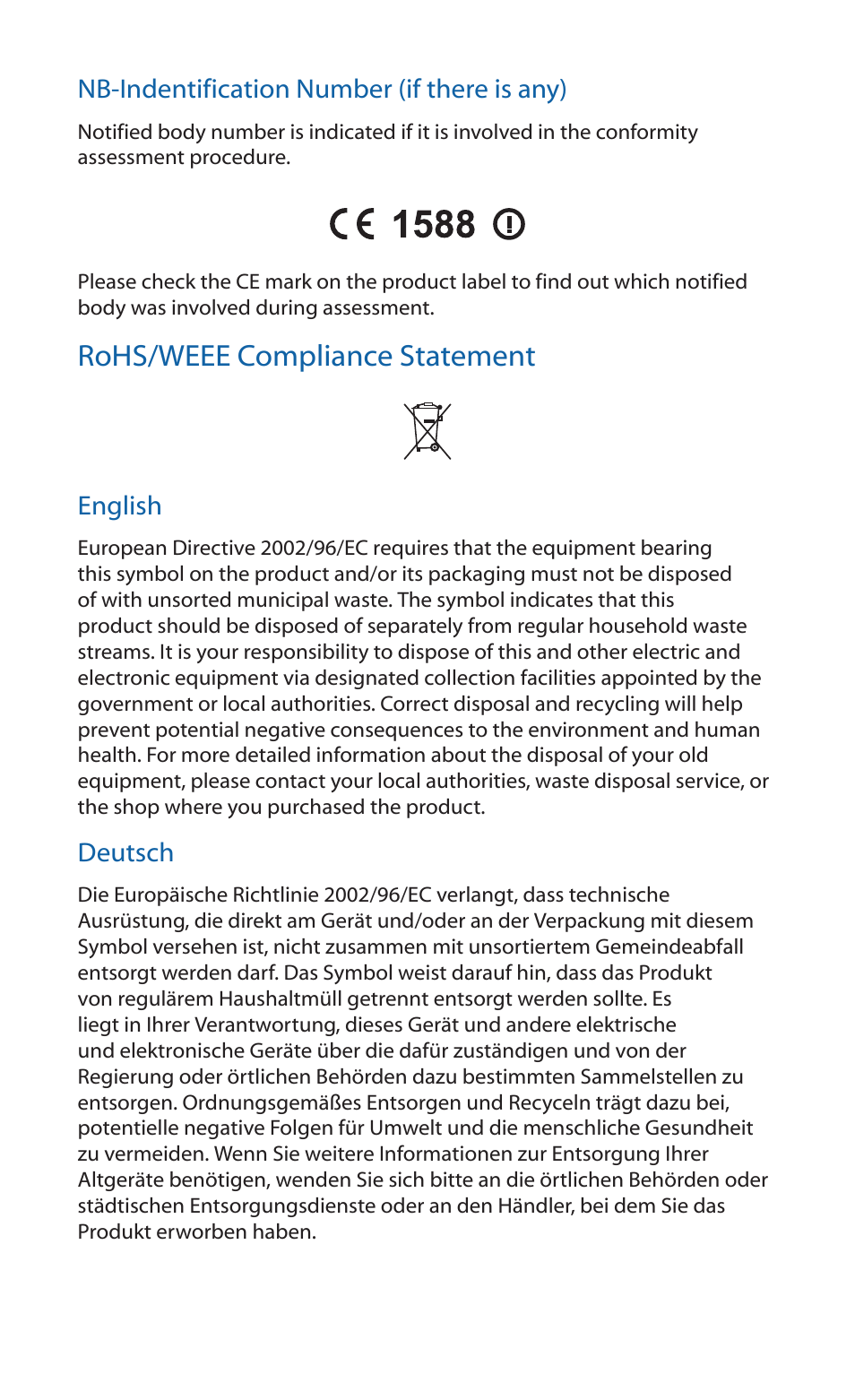 Rohs/weee compliance statement | Ubiquiti Networks PowerBridgM10 User Manual | Page 21 / 24