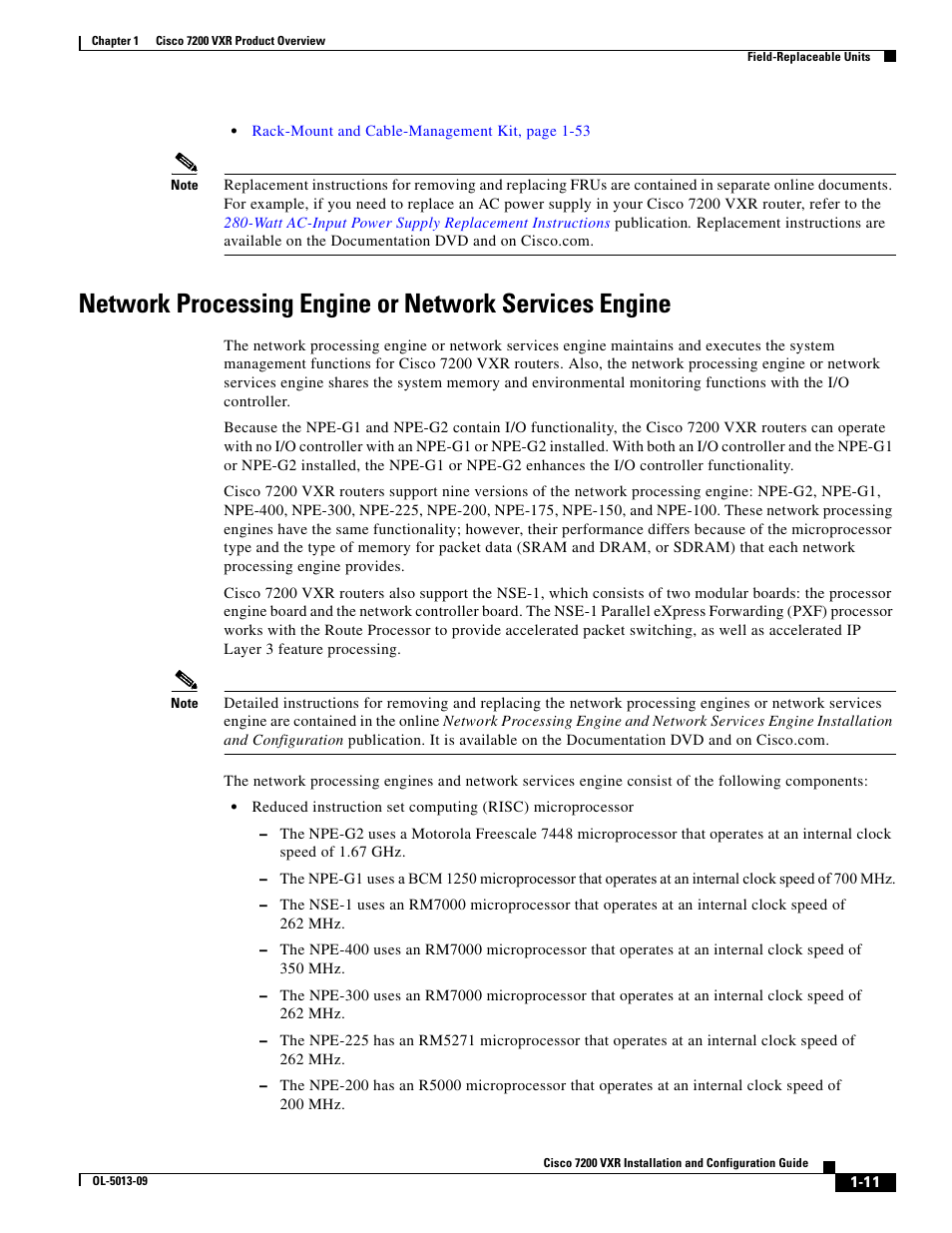 Cisco 7200 VXR User Manual | Page 11 / 64