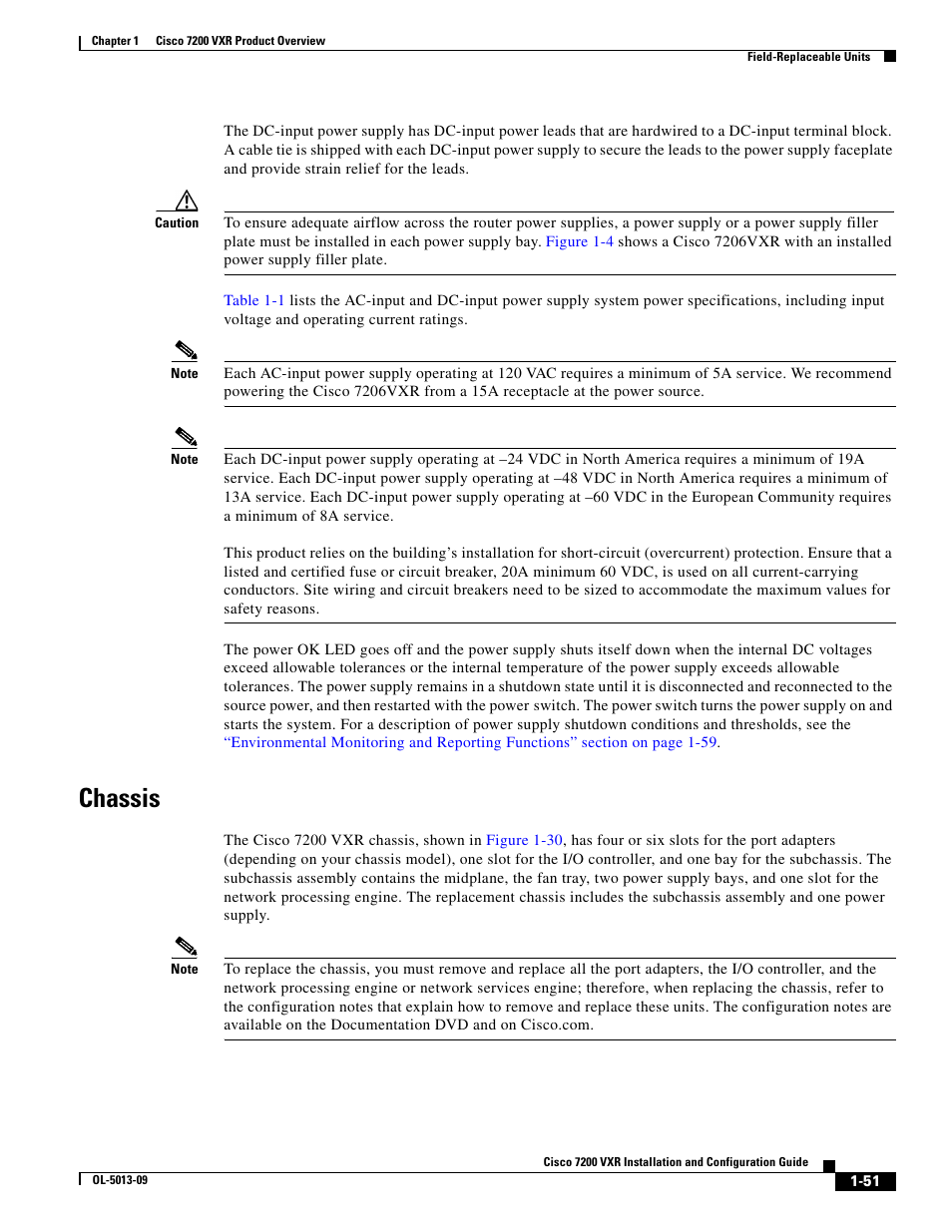 Chassis | Cisco 7200 VXR User Manual | Page 51 / 64