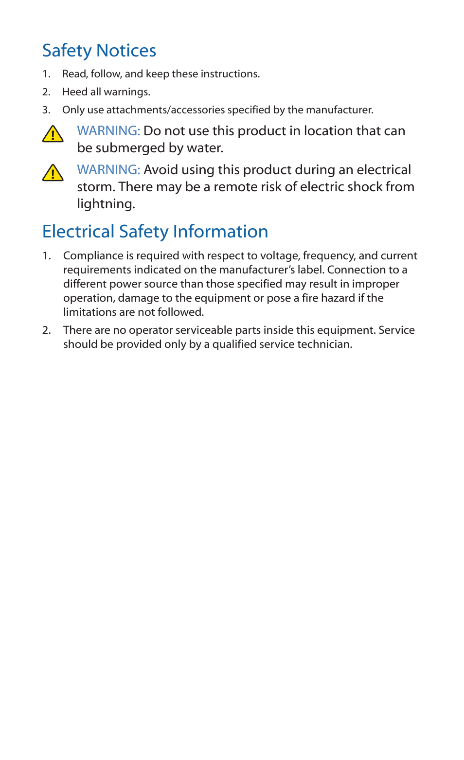 Safety notices, Electrical safety information | Ubiquiti Networks airMA Sector Antenna User Manual | Page 11 / 20