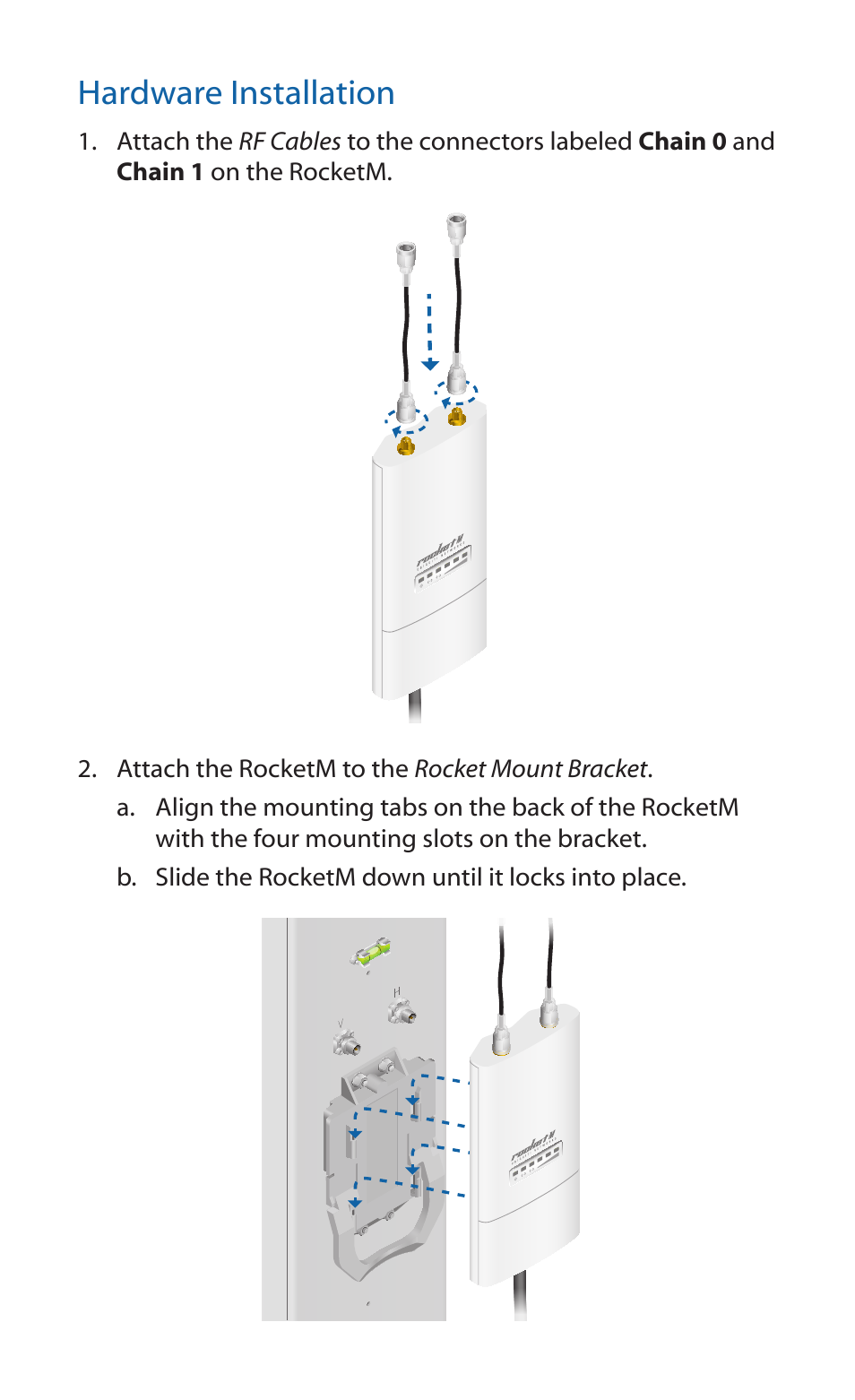 Hardware installation | Ubiquiti Networks airMA Sector Antenna User Manual | Page 4 / 20