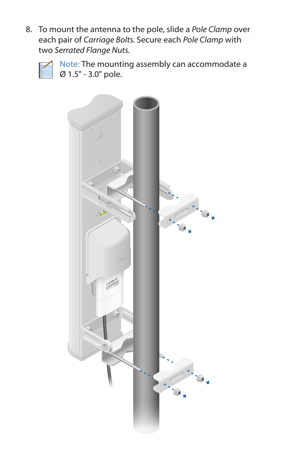 Ubiquiti Networks airMA Sector Antenna User Manual | Page 8 / 20
