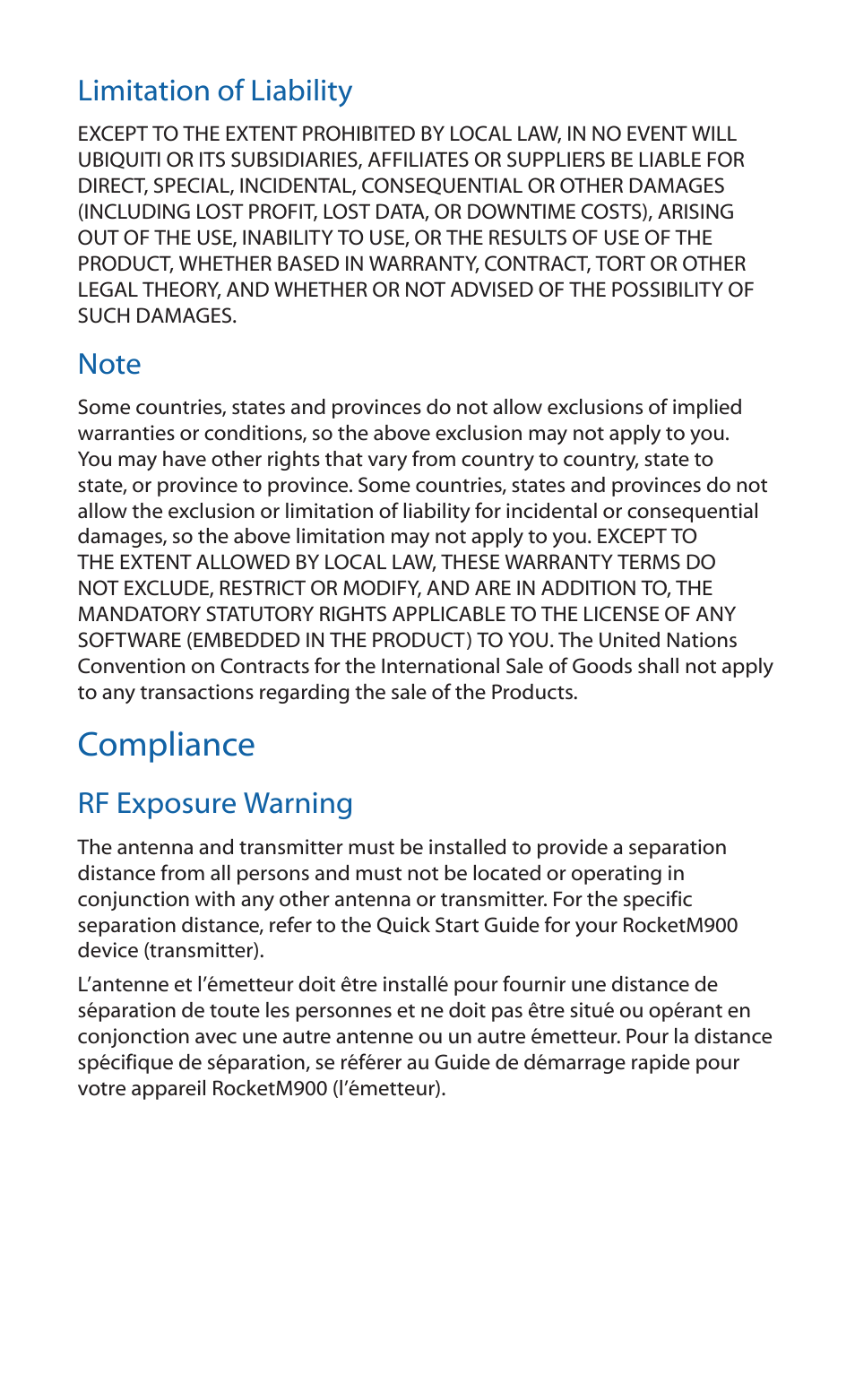Compliance | Ubiquiti Networks airMA Yagi Antenna User Manual | Page 11 / 16