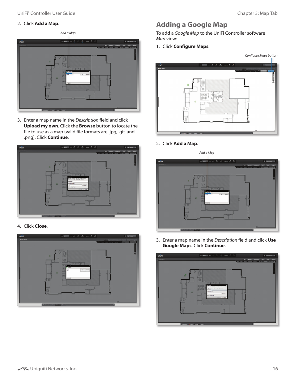 Adding a google map | Ubiquiti Networks UniF AP AC Outdoor User Manual | Page 19 / 57