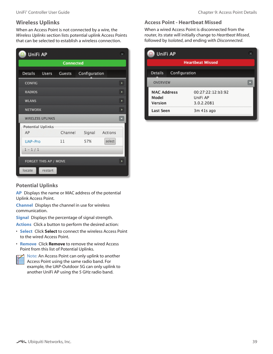 Wireless uplinks | Ubiquiti Networks UniF AP AC Outdoor User Manual | Page 42 / 57