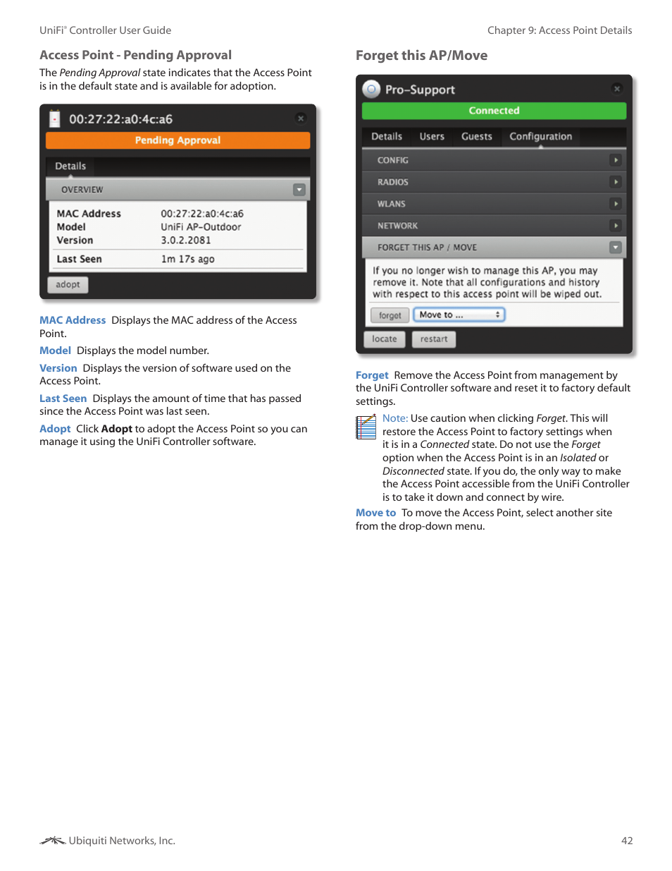 Forget this ap/move | Ubiquiti Networks UniF AP AC Outdoor User Manual | Page 45 / 57